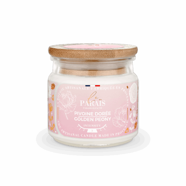 Bougie parfumée Pivoine dorée