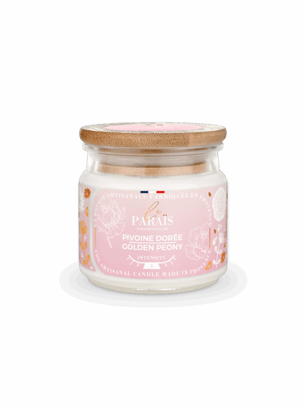 Bougie parfumée Pivoine dorée