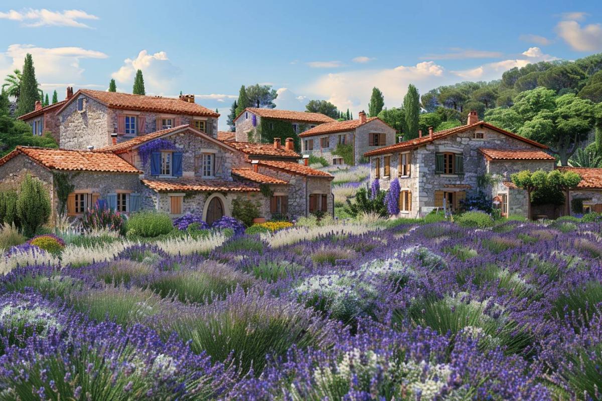 Village provençal pittoresque, art de vivre en Provence