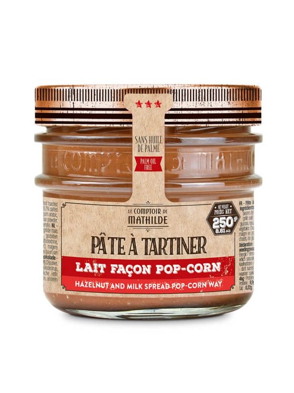 Lait Façon Pop Corn - Pâte à Tartiner - 250g