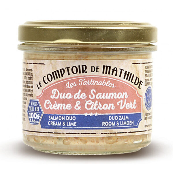 Duo de Saumon Crème & Citron Vert -100g