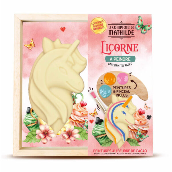 Licorne à peindre - Chocolat Blanc - 200g