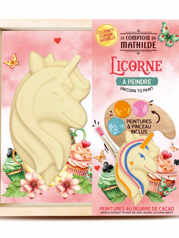 Licorne à peindre - Chocolat Blanc - 200g