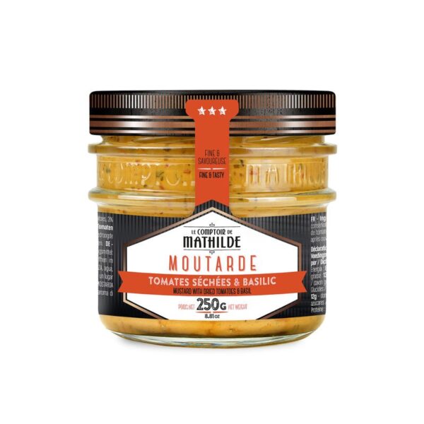 Moutarde aux Tomates Séchées et Basilic - 250g