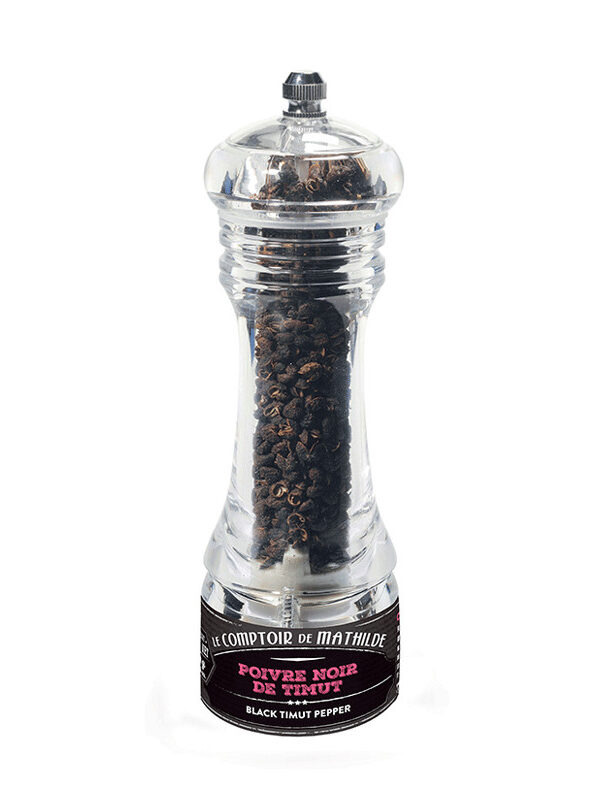 Poivre Noir de Timut du Népal - Mini Moulin - 10g