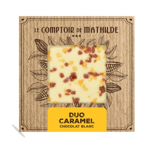 Duo Caramel - Tablette Chocolat Blanc - 80g