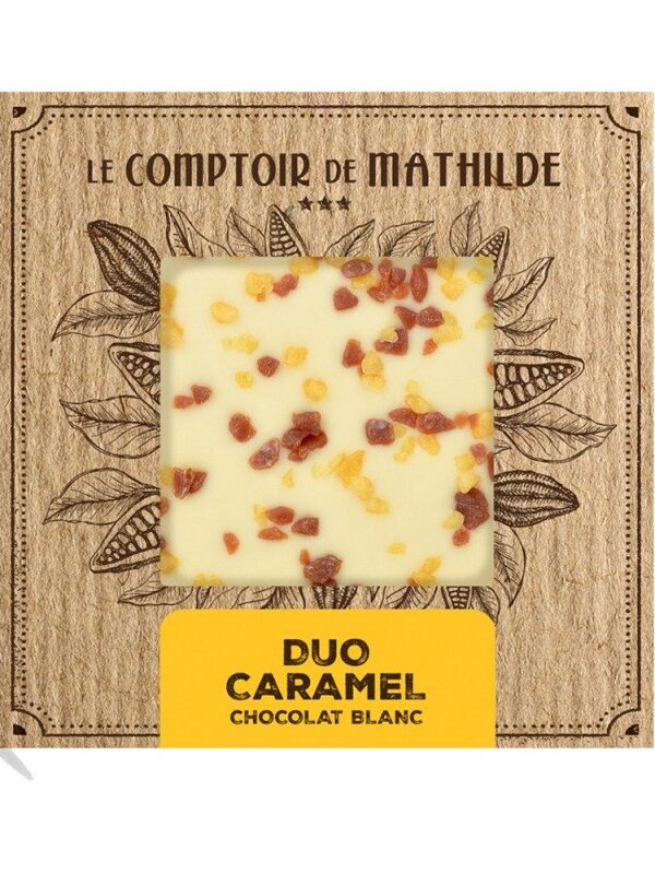 Duo Caramel - Tablette Chocolat Blanc - 80g