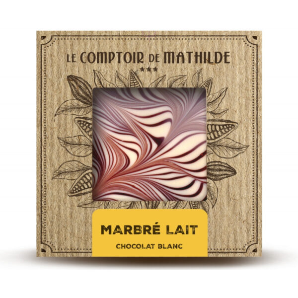 Marbré Lait - Tablette Chocolat Blanc- 80g