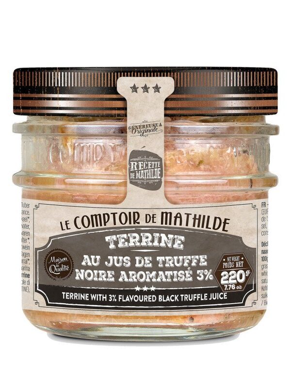 Terrine au Jus de Truffe Noire Aromatisé 3% - 220g